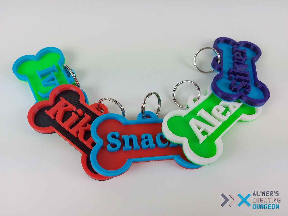 Bone Shaped nametag