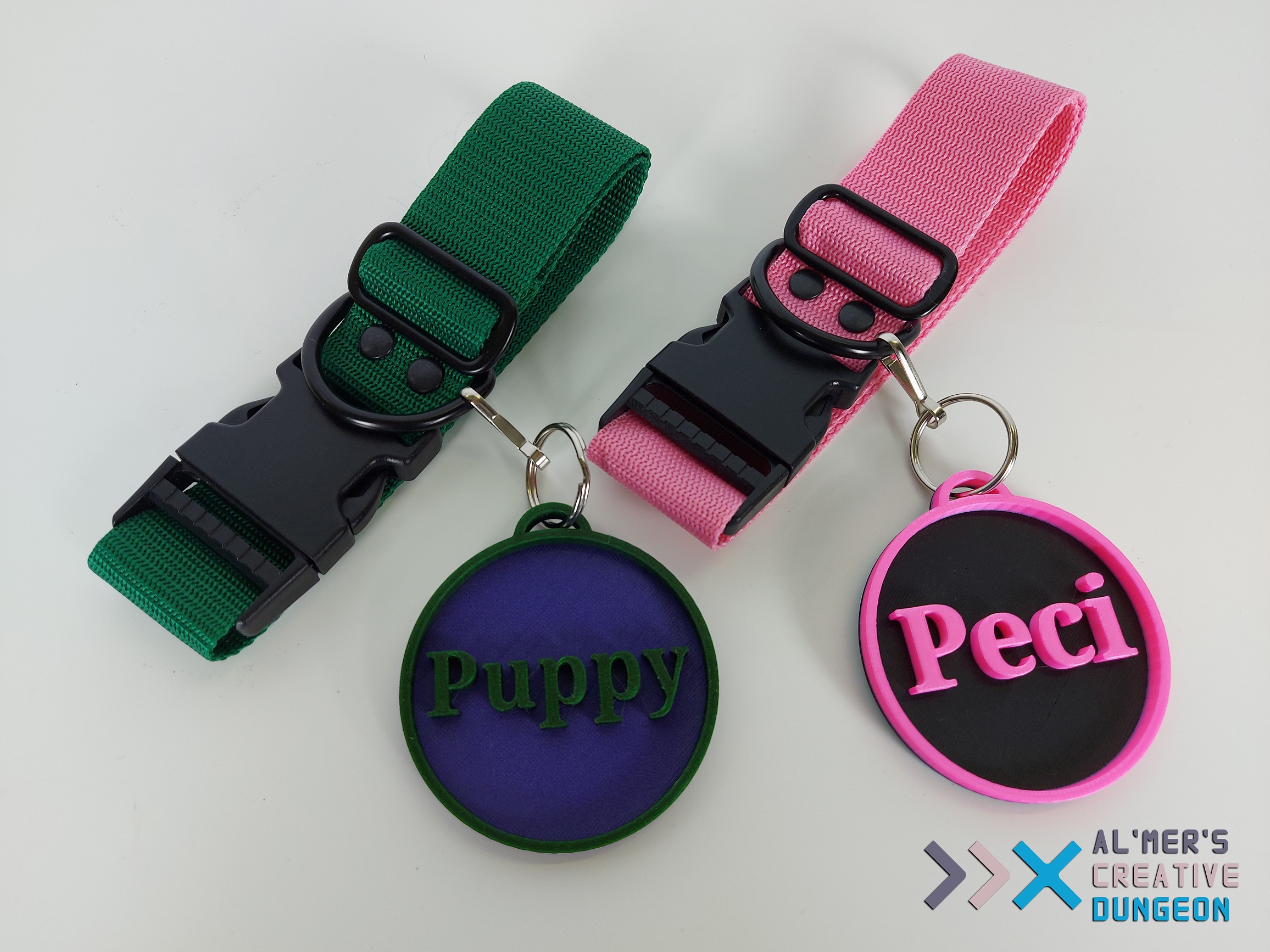 Round shaped nametag