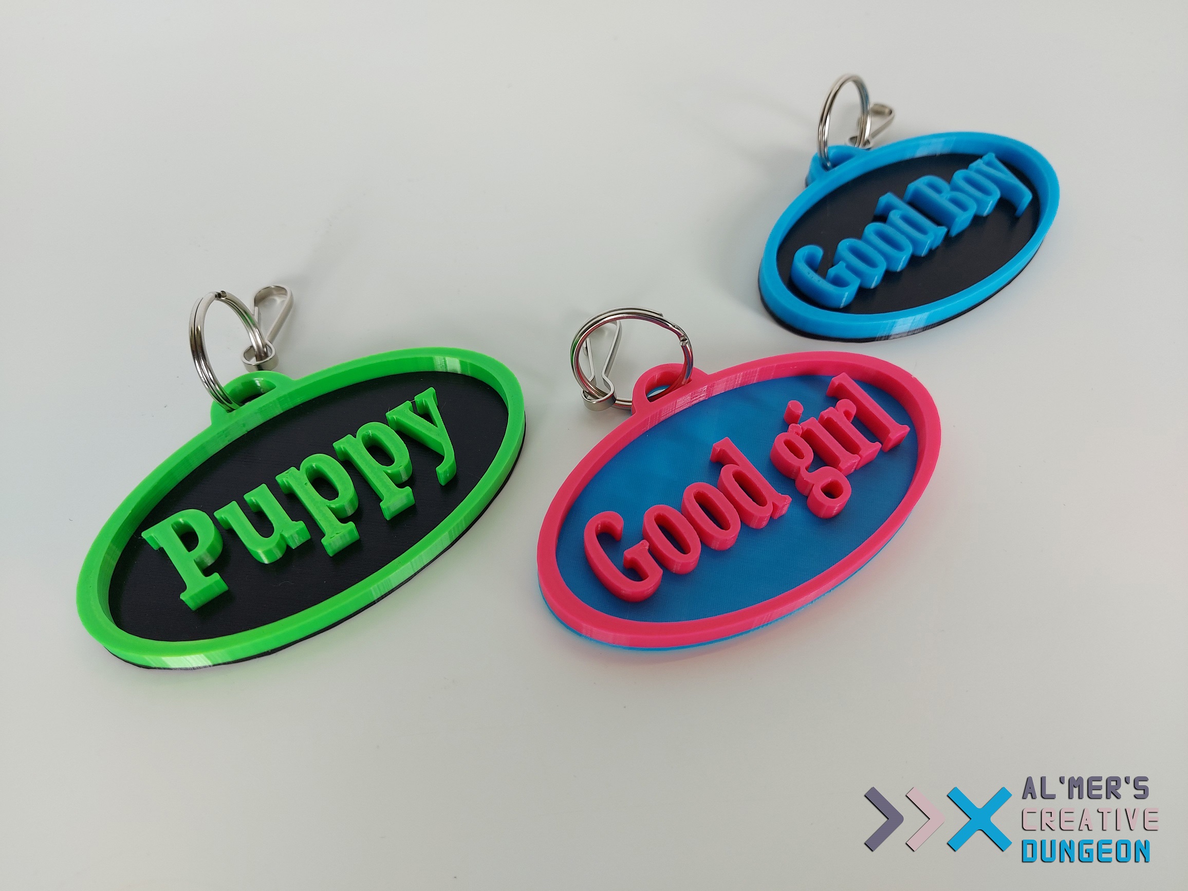 Oval shaped nametag